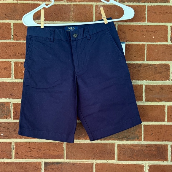 Polo by Ralph Lauren Men's Dark Blue Flat Front Shorts - Picture 1 of 4
